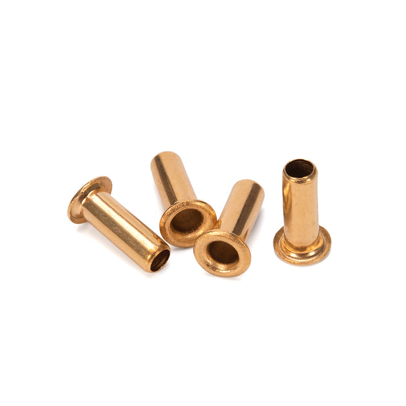 ANSI/ASME Standard Brass Hollow Tubular Rivet with Bright Finish and Stainless Steel Material