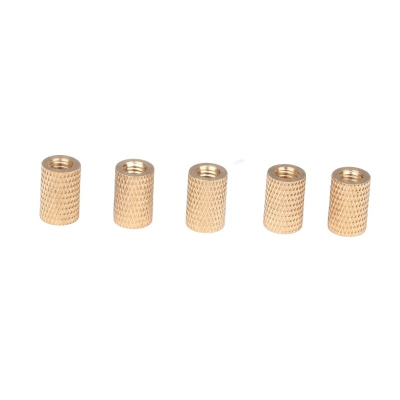 Black Oxide Finish Brass Insert Nut M3 M4 M6 M8 M10 for Imperial Measurement System in Threaded CNC Manufacturing