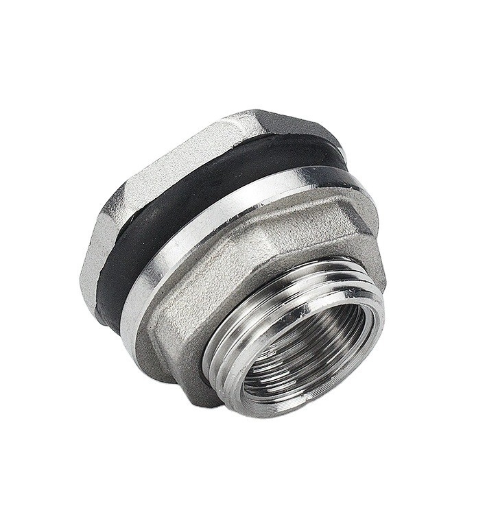 Stainless Steel 1/2&quot; Equal Bulkhead Water Tank Connector for Long-Lasting Water Connections in Industrial Applications