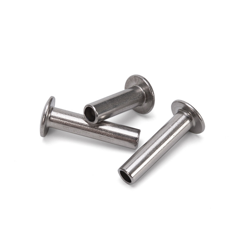 ISO Standard 304 Stainless Steel Flat Head Semitubular Rivets for Brake And Clutch Lining in m2.5 m3 m3.5 m4.2 m4.8 m5.5 m6.3