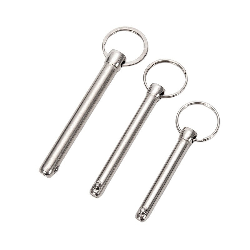 Air Shipping Quick-Release Pins with Stainless Steel Spring Push Pull Ring Detent Clevis Pin and Locking Ball Button Handle