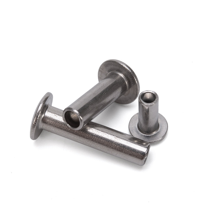 Uncoated Steel Semi Tubular Rivet for M2.5 M3 M3.5 M4.2 M4.8 M5.5 M6.3 Pan Flat Head Semi-hollow Aluminium Stainless Rivet