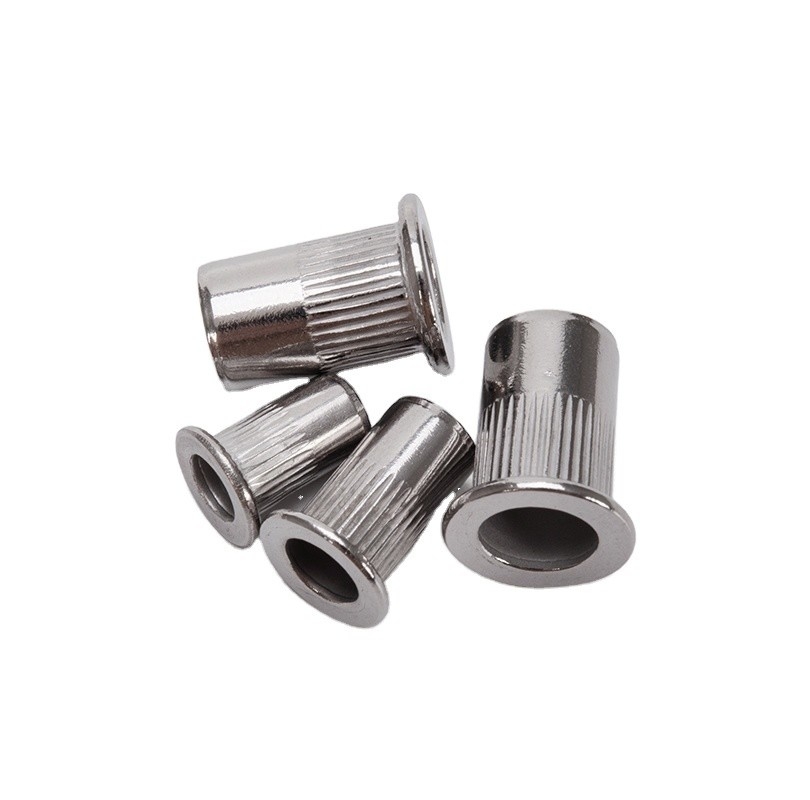 M3-M8 Stainless Steel Small 90 Countersunk Flat Head Threaded Tubular Hexagon Knurled Rivet Nut Sample Finish Zinc Plated
