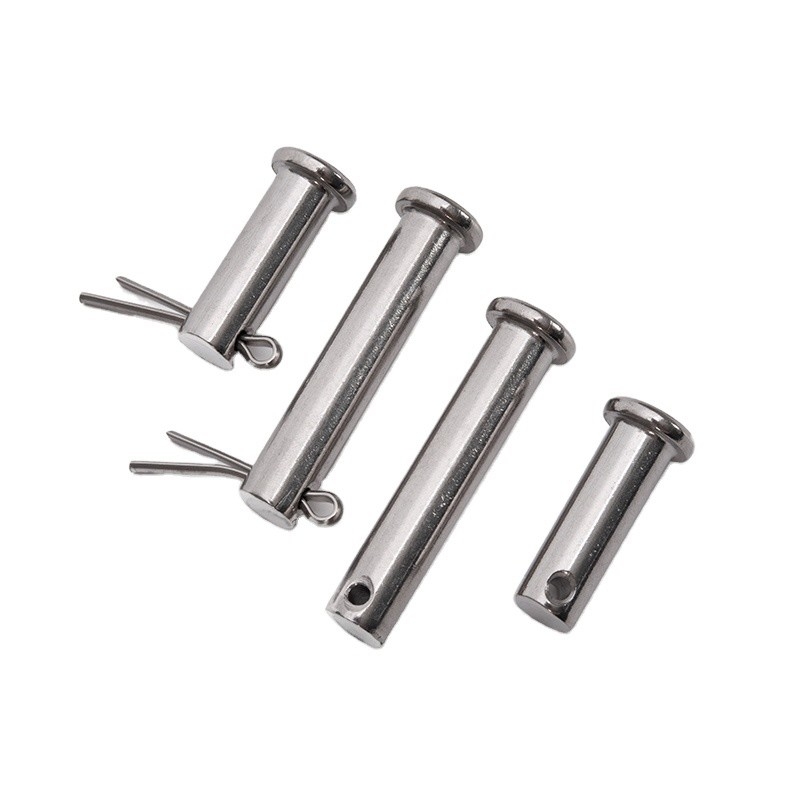 Stainless Steel 304 Shaft Pin Flat Head Clevis Pin with Hole DIN1434 and Longer Life TiCN Finish Spring Pins Integrated