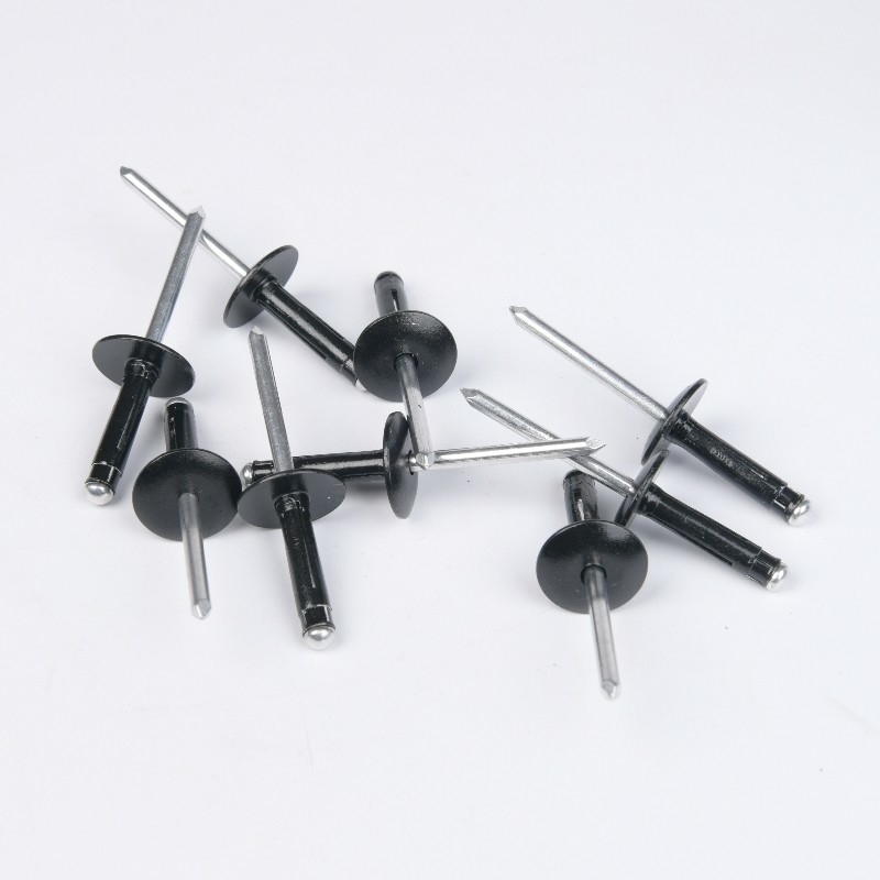 Steel Industry Colored Pop Dome Head Open End Aluminum Blind Pop Rivets 2.4-6.4mm for Temperature Environments