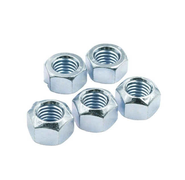 Imperial Measurement Blue Zinc Carbon Steel Galvanized Hexagon Conical Cone Lock Nut Din980 Top Choice for Food Beverage