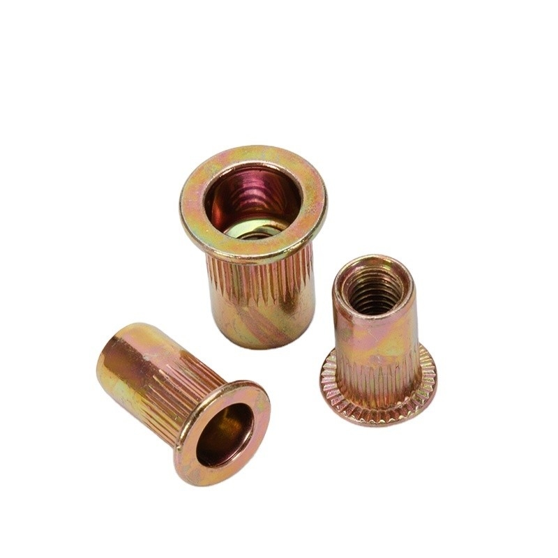 304 Stainless Steel M6 Small 90 Countersunk Flat Head Threaded Tubular Hexagon Rivet Nut for Water Treatment DIN Standard