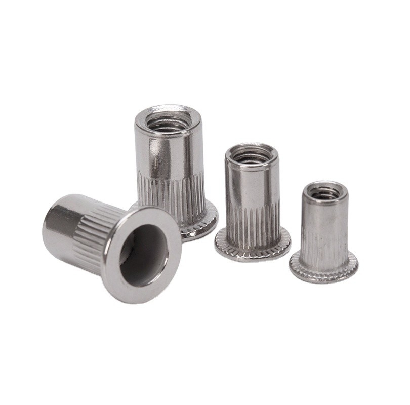 High Precision and Efficiency Half Knurled Rivet Nut in 304 Stainless Steel for DIN Standard by Professional Manufacture