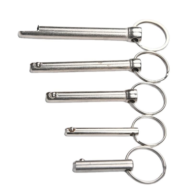 Air Shipping Strong Hold Stainless Steel Cylindrical Detent Pin With Ring Positioning Dividing Ball Lock Quick Release Pin