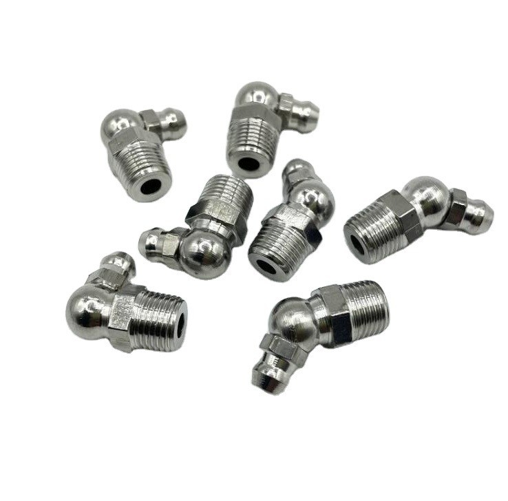 Customized OBM Support Stainless Steel Grease Nipple Fittings with Hexagon Head Design and Casting SS304