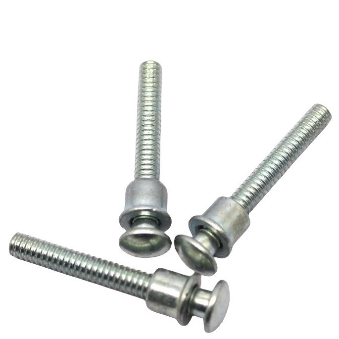 Stainless Steel High Precision Ring Bolt and Collar Ring-Grooved Rivets Bright Finish for Construction Industry Projects