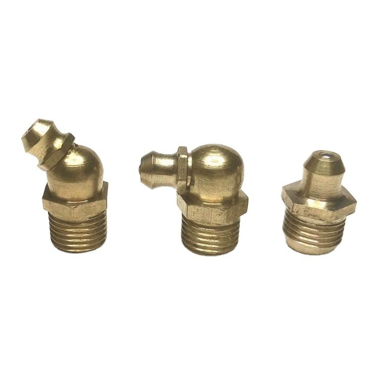 Casting M6 M8 M10 Lubricating Fitting Grease Gun Nozzle 90 Degree Nipple Grease Fitting Customized Size for Optimal Performance