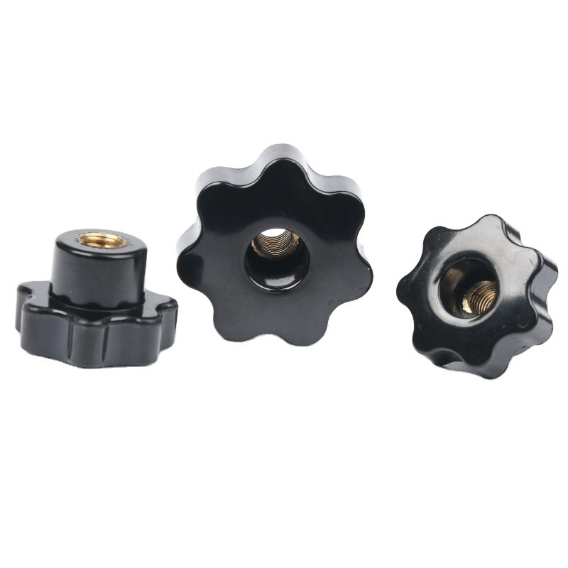 Highly Durable DIN Standard Slotted Rubber Head Nut M3 M4 M5 M6 M7 M8 M9 M10 M16 with Plastic Adjustable Hand Screw Nut