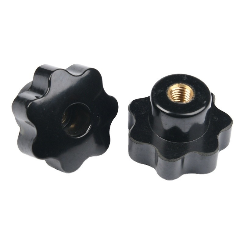 M4 M16 Plastic Bakelite 5 Star Knob Handle Nuts in ZINC PLATED Finish for Chemical Applications in General Industry