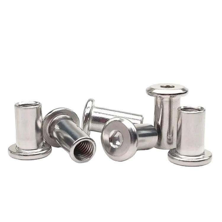 8-50mm Length Galvanized Stainless Steel Furniture Connector Bolts and Sleeve Barrel Cap Nut M3 M4 M5 M6 M8 M10 for Sturdy Furniture