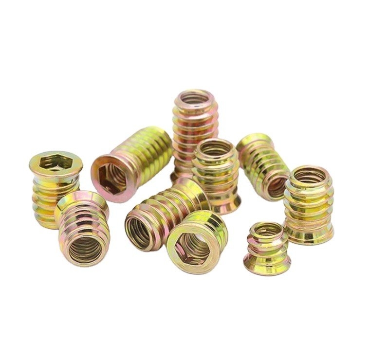 Stainless Steel 201/304/316 Metric Measurement System M6 M8 M10 Threaded Wood Insert Nuts for Furniture and Long-Lasting