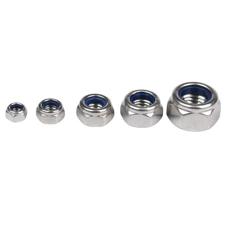 Chrome Plated Metric SS 316 Nyloc Nut M4 M5 M6 M8 for Industrial and Commercial Applications in Metric Measurement System