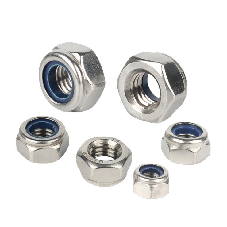 UNC Hex Nylon Insert Lock Nuts ASME B18.16.6 DIN Standard for Automotive Industry Production and Manufacturing at Affordable