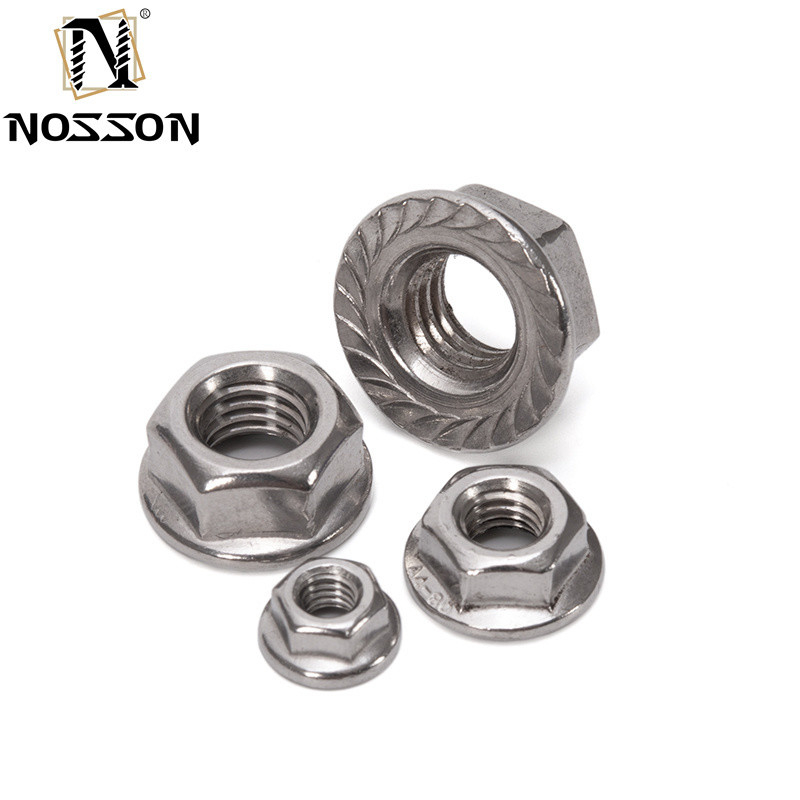 ANSI/ASME Standard Stainless Steel Hexagon Flange Nut M4 M5 M6 M8 M10 M10 Thread DIN6923 for in Various Industries