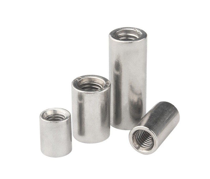 Black Oxide Finish Round Long Coupling Nut M2 M3 M4 M5 M6 M7 M8 M10 JIS Standard Extra Long Stainless Steel Coupling Nut