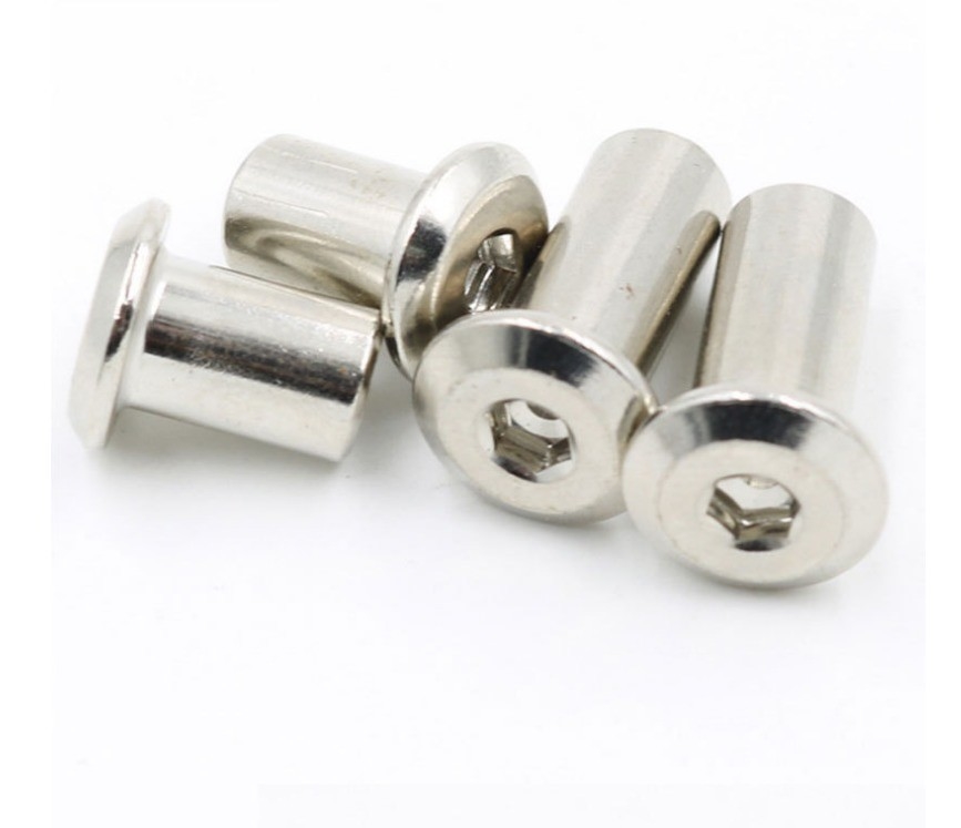 ANSI/ASME Standard M3 M4 M5 M6 M8 M10 M12 1/4 3/8 5/16 Carbon Steel Flat Round Head Hex Nut for Furniture Barrel Nut